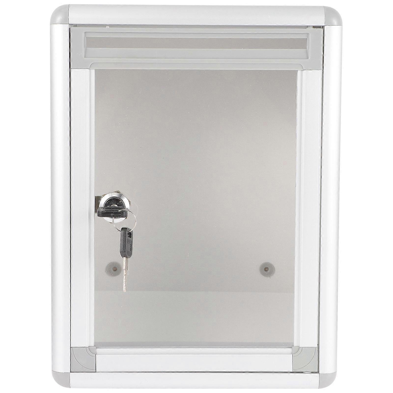 Outdoor Hanging Mailbox Letter Box Public Places Rectangular Shape Security Lock Suggestion Collection 1Pcs