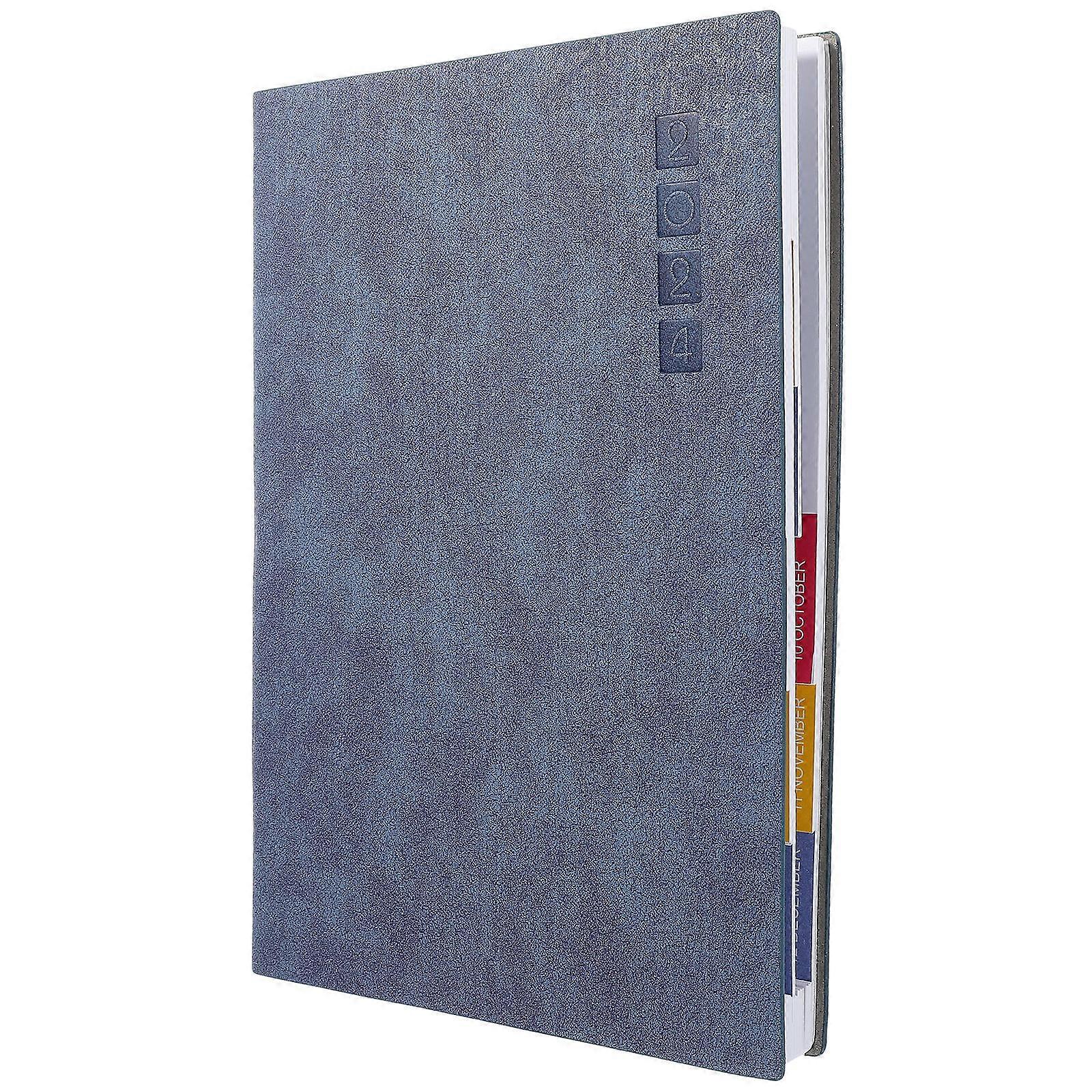 Dark Blue Academic Planner for Daily Use 5Pcs Paper Notebooks for Students