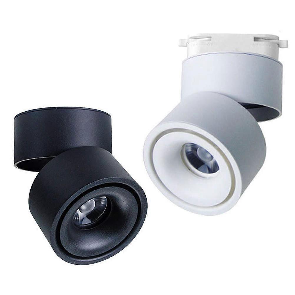 Black Adjustable LED Downlight for Lighting Use 2Pcs Portable Ceiling Spotlights
