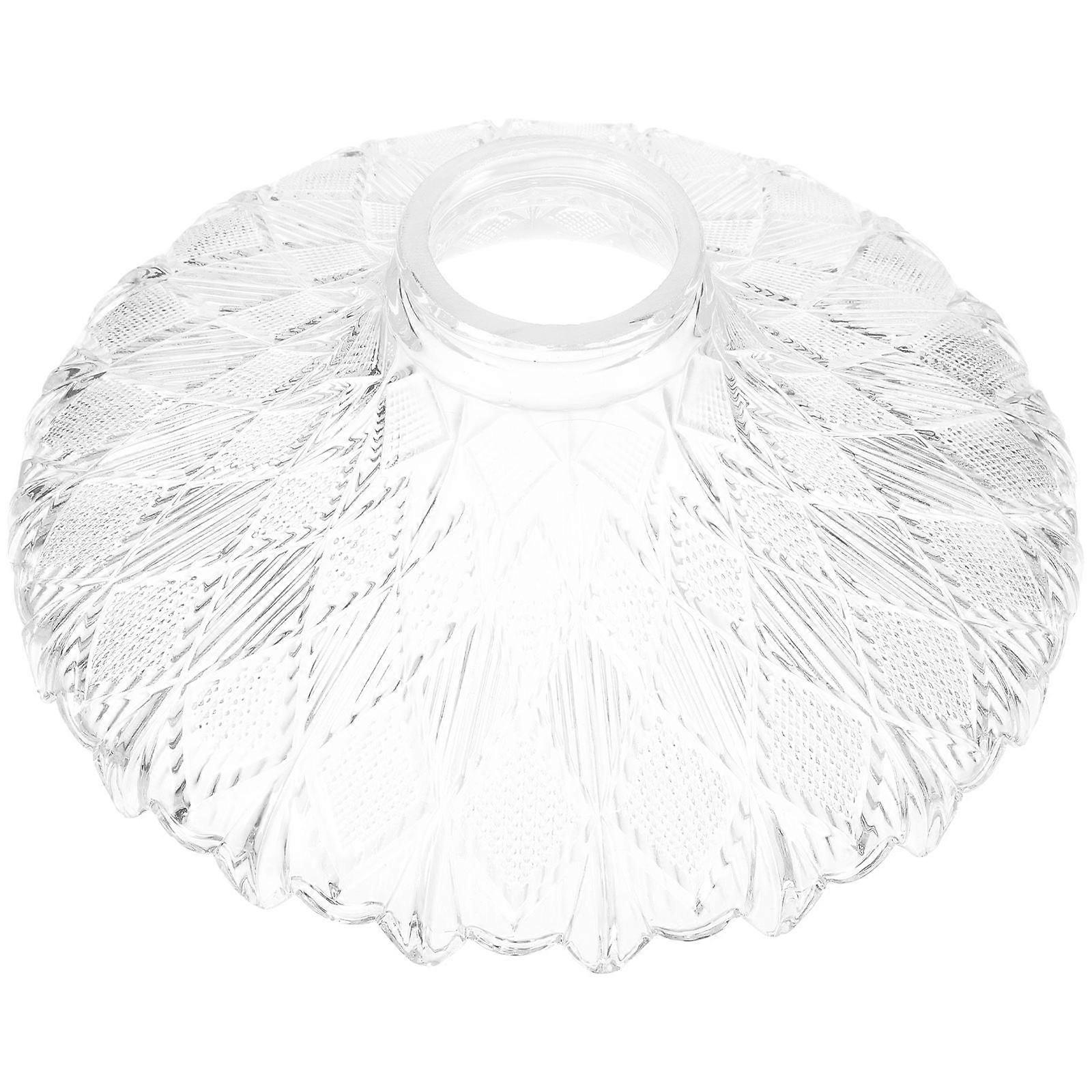 2Pcs Transparent Floor Lamp Shade Glass Replacement for Home