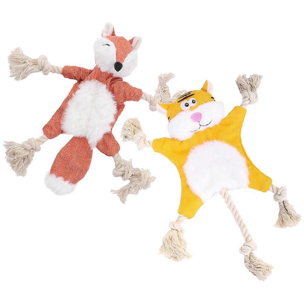 Durable No Stuffing Dog Toy 8 Pcs Pet Dog Bite Plaything Assorted Color Ideal For Indoor Play