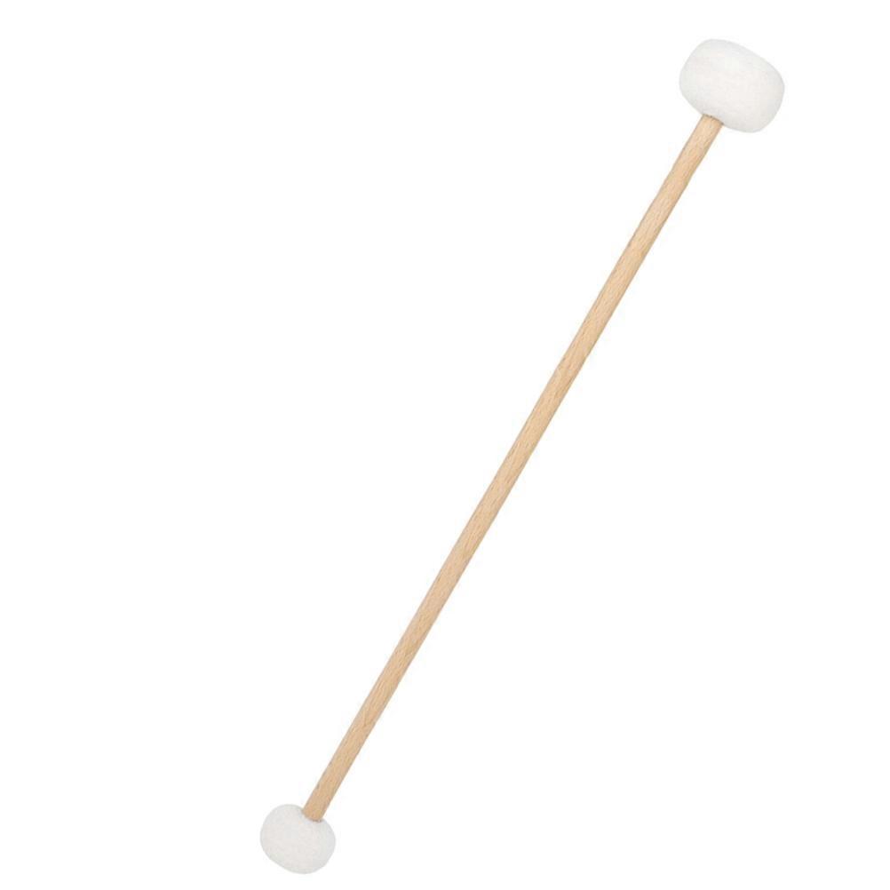 Double-Ended Felt Mallet With Wooden Handle For Professionals 42.5X4.5X4.5Cm Practice Music Lessons 1Pack