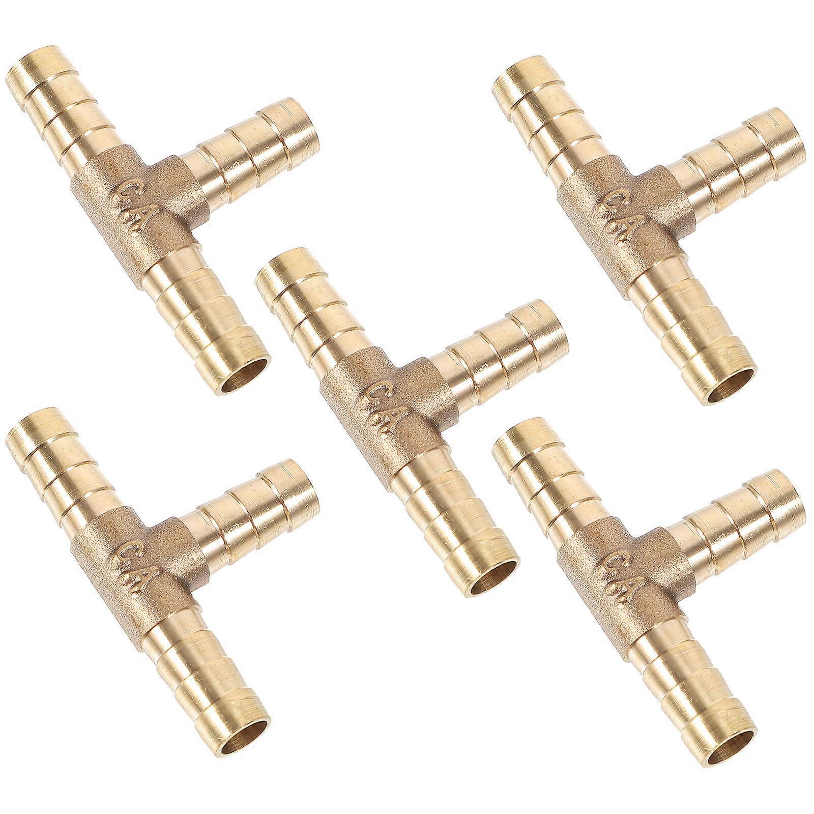 Copper Hose Barb Adapter Air Hose Fittings for Connection 20Pcs Golden