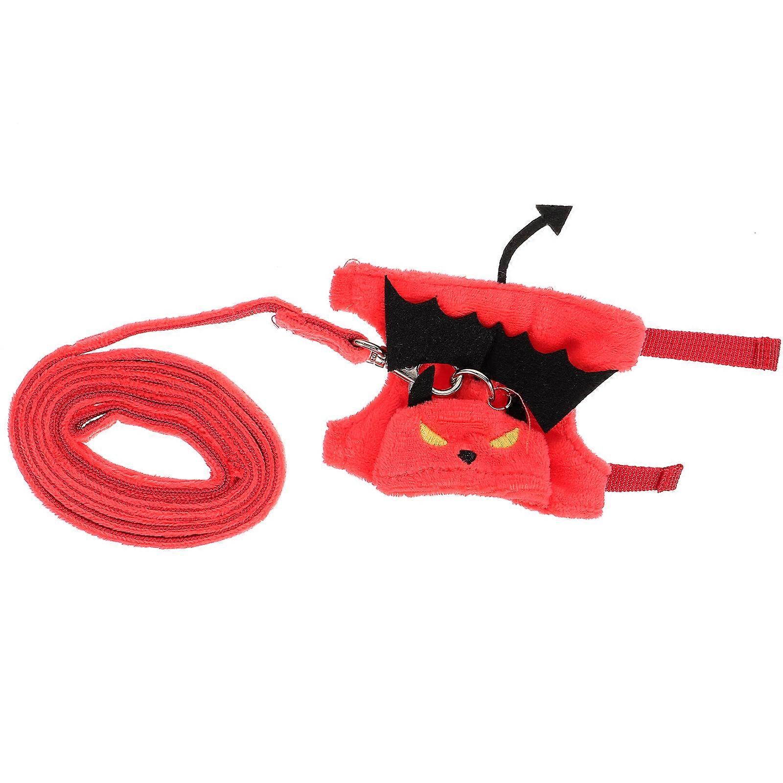 Halloween Rabbit Harness and Leash for Small Pets Traction 4Sets