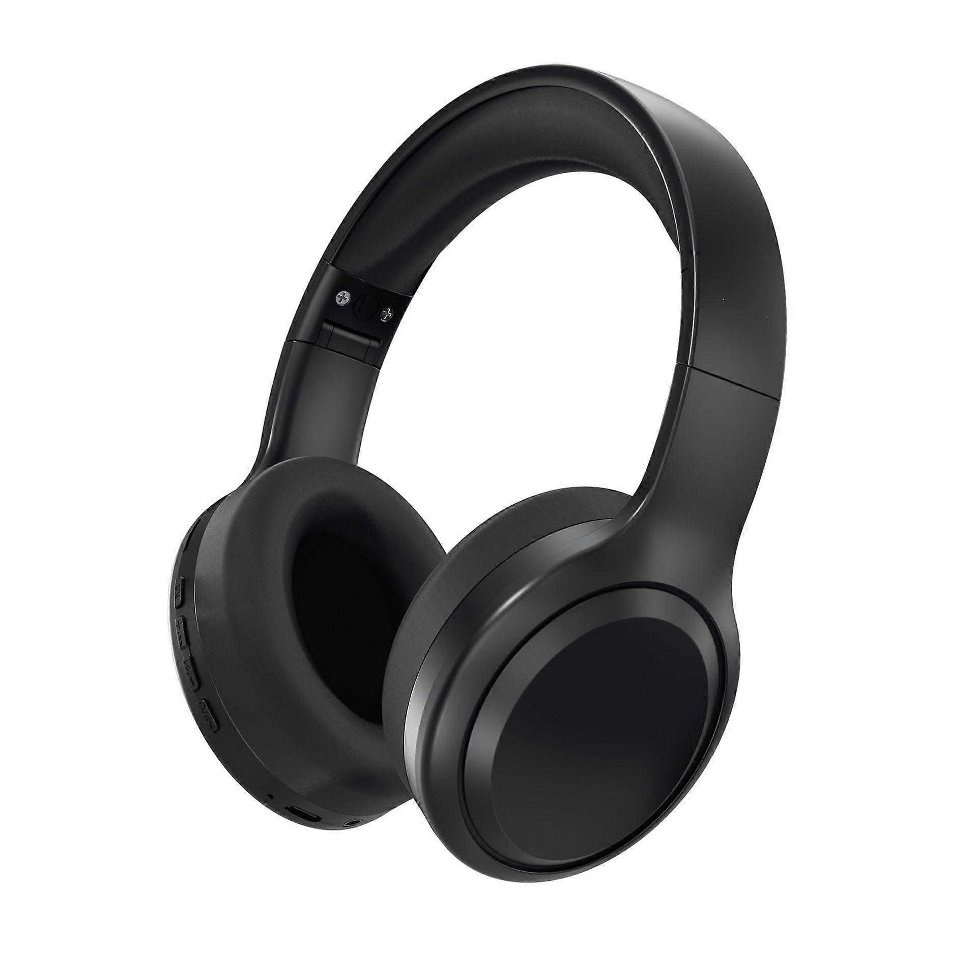 On-Ear Wireless Bluetooth Headphones, Memory Foam, Noise Cancelling, and HiFi Audio - Black