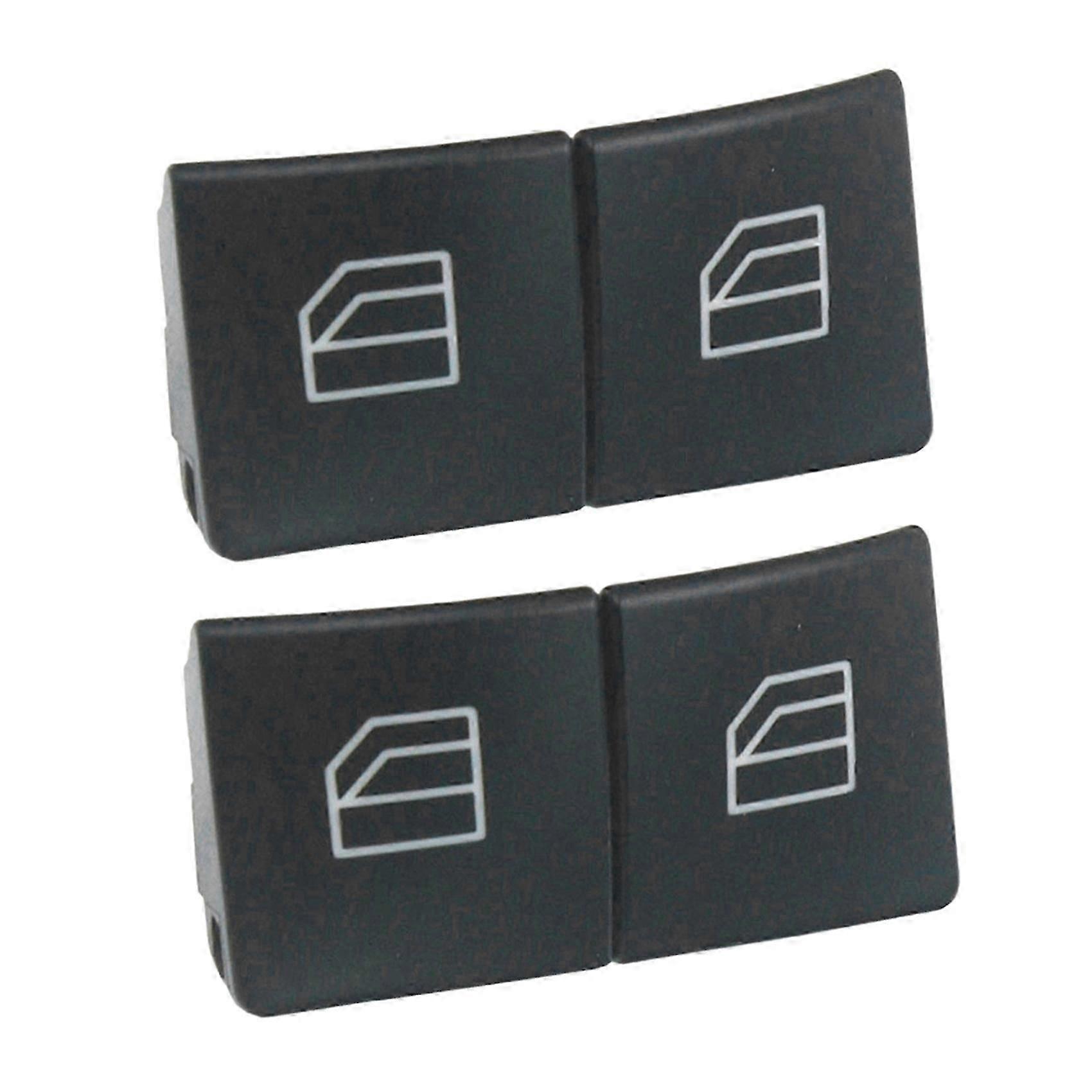 4X Tapas de botón de interruptor de ventana para W204 W212 C E Class, delantero izquierdo + derecho