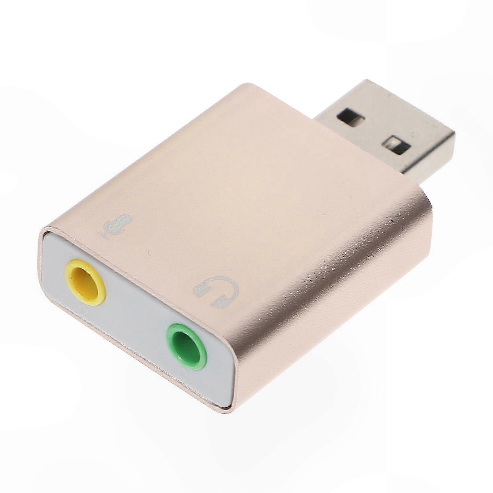 USB to 3.5mm o Adapter for Laptop and Desktop Computers
