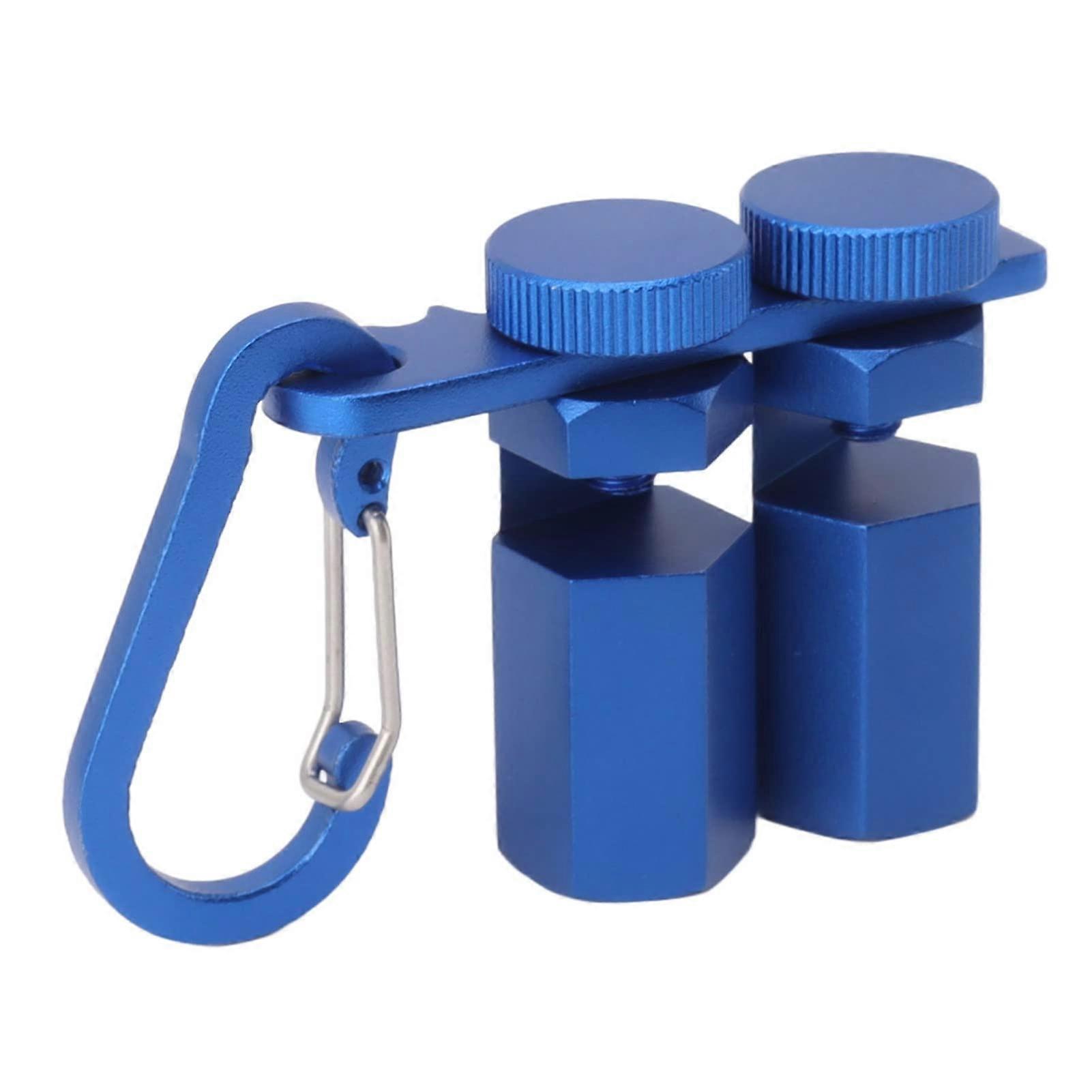 Stair Gauge Knob Blue Aluminium Alloy With AntiSlip ThumbScrew For Precise Stair Stringer Layout Framing Square Stops