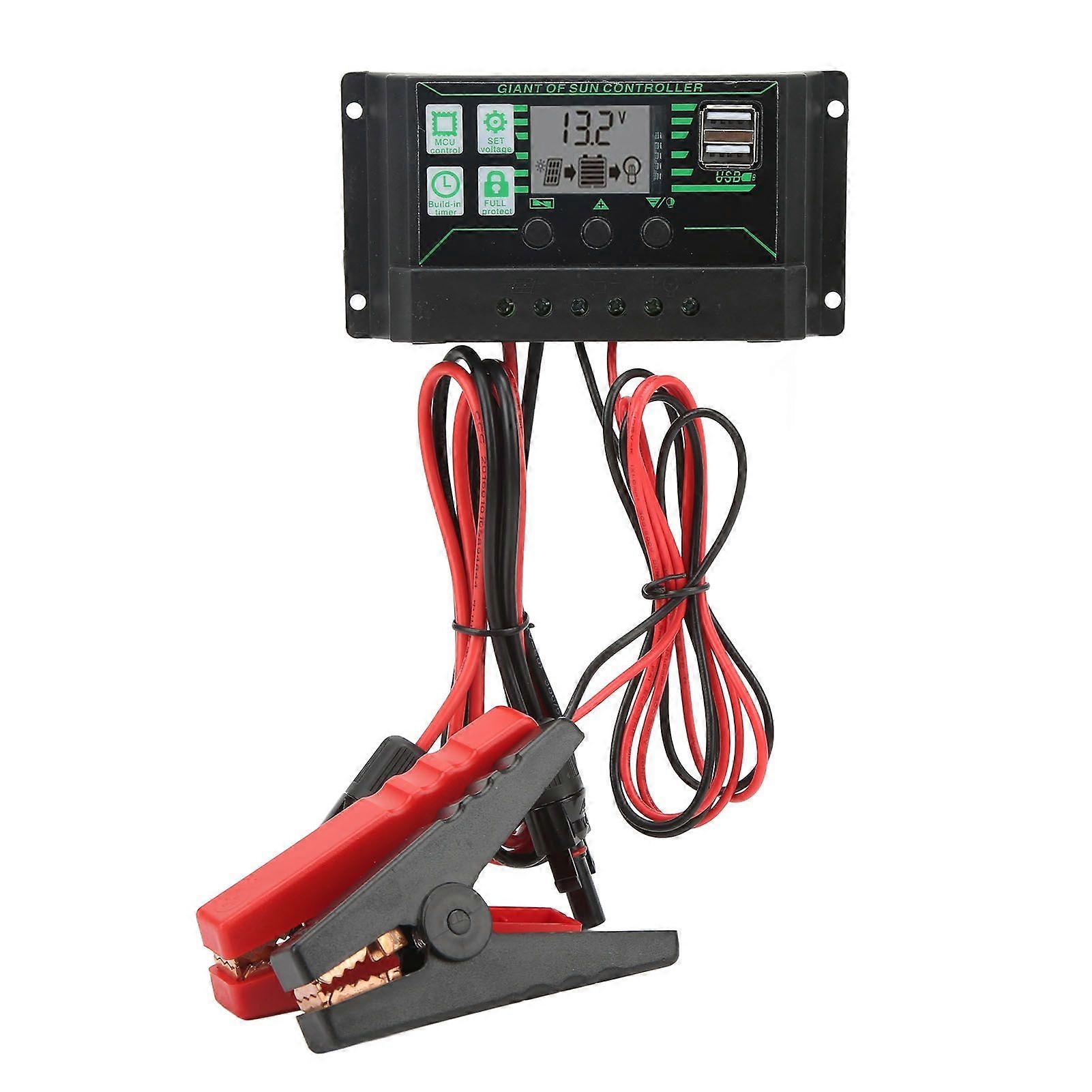 12V 24V MPPT Solar Charge Controller 360W Solar Panel Regulator Adjustable Parameter LCD Display for Outdoor