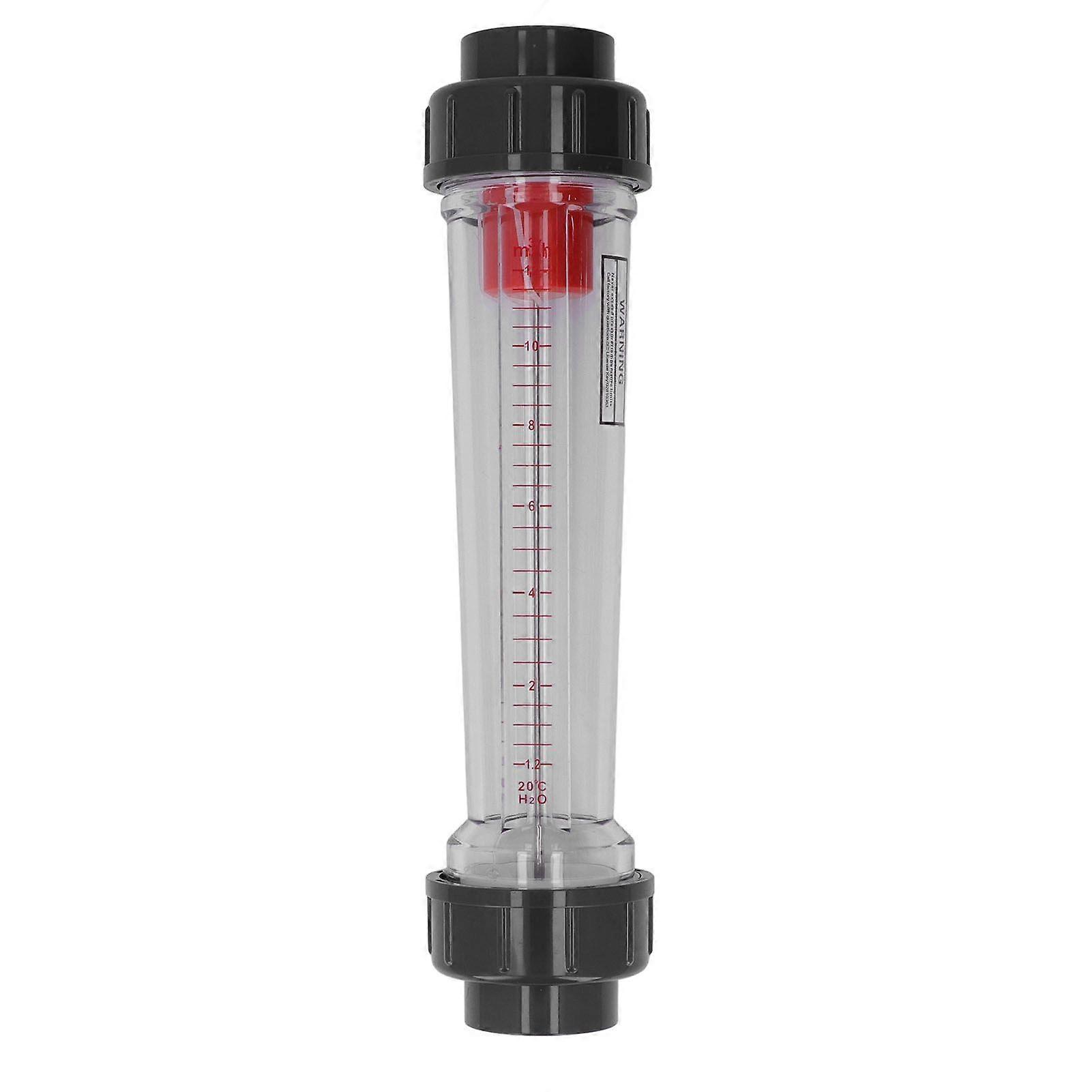 Pipe Type Liquid Flowmeter High Accuracy Transparent Plastic Tube Flow Meter 1.212m Per Hour
