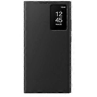 S22 Ultra S-View Wallet Phone Case, Protective Cover with Smart Small Screen View, Finger Tap Control, Slim Design, Card Holder Pocket