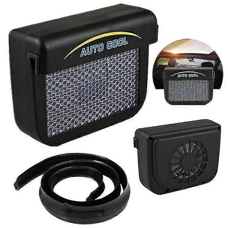 Solar Power Auto Cooling Fan Air Radiator Vent Exhaust Window Fan