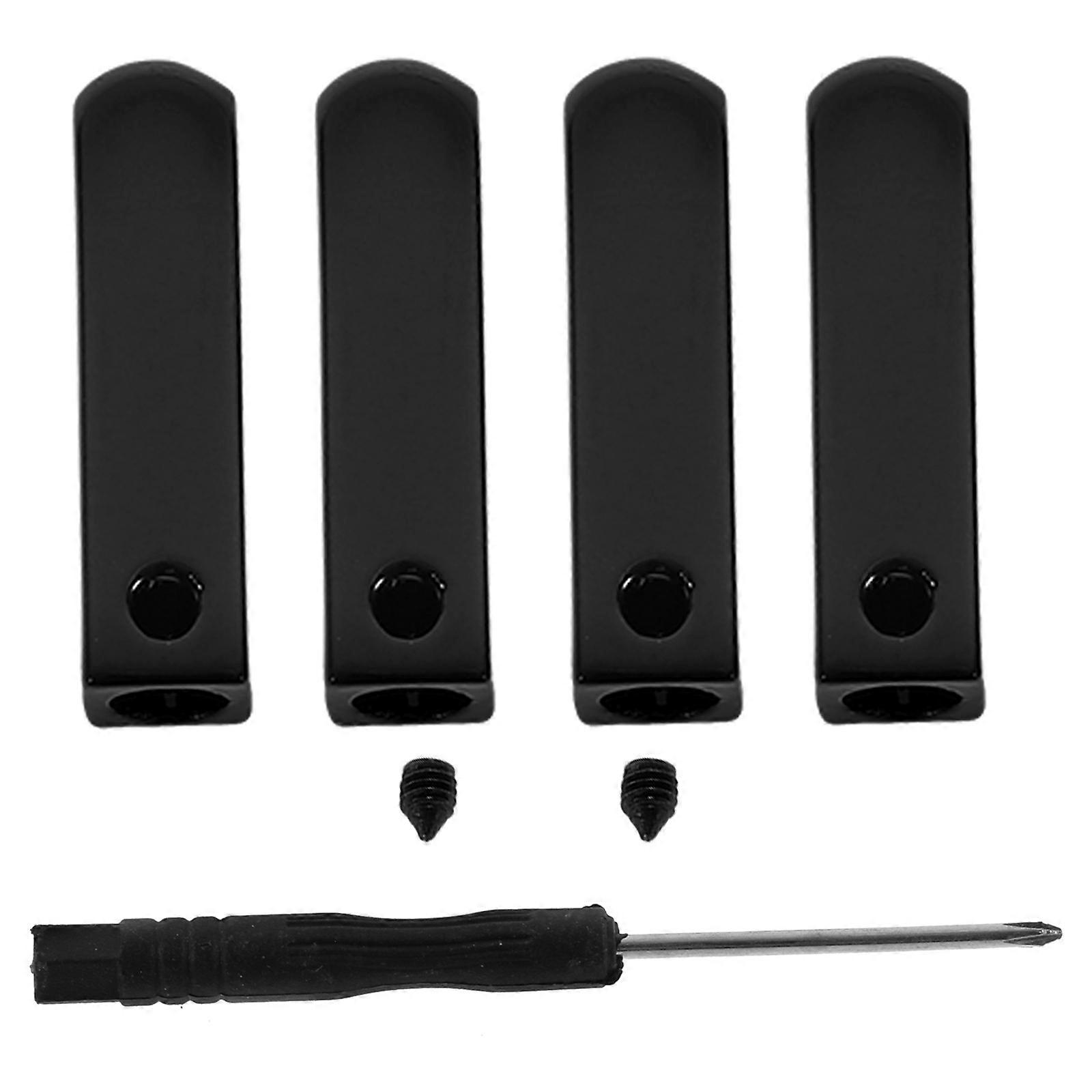Shoelace Tips Metal for Shoelace 2Sets Durable Black Replacement