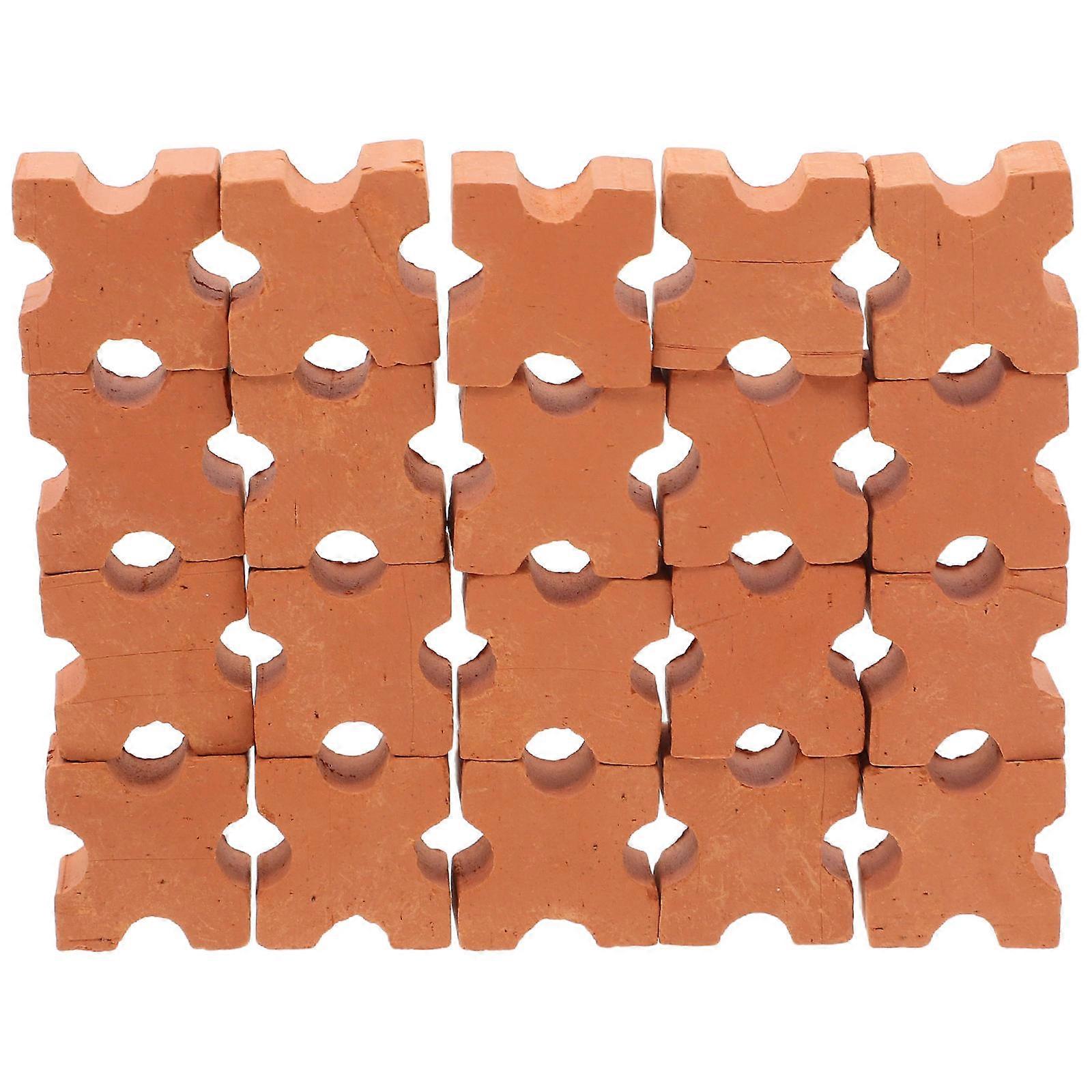 Brick Miniature Dark Red Bricks for Craft Building 30Pcs for Dollhouse