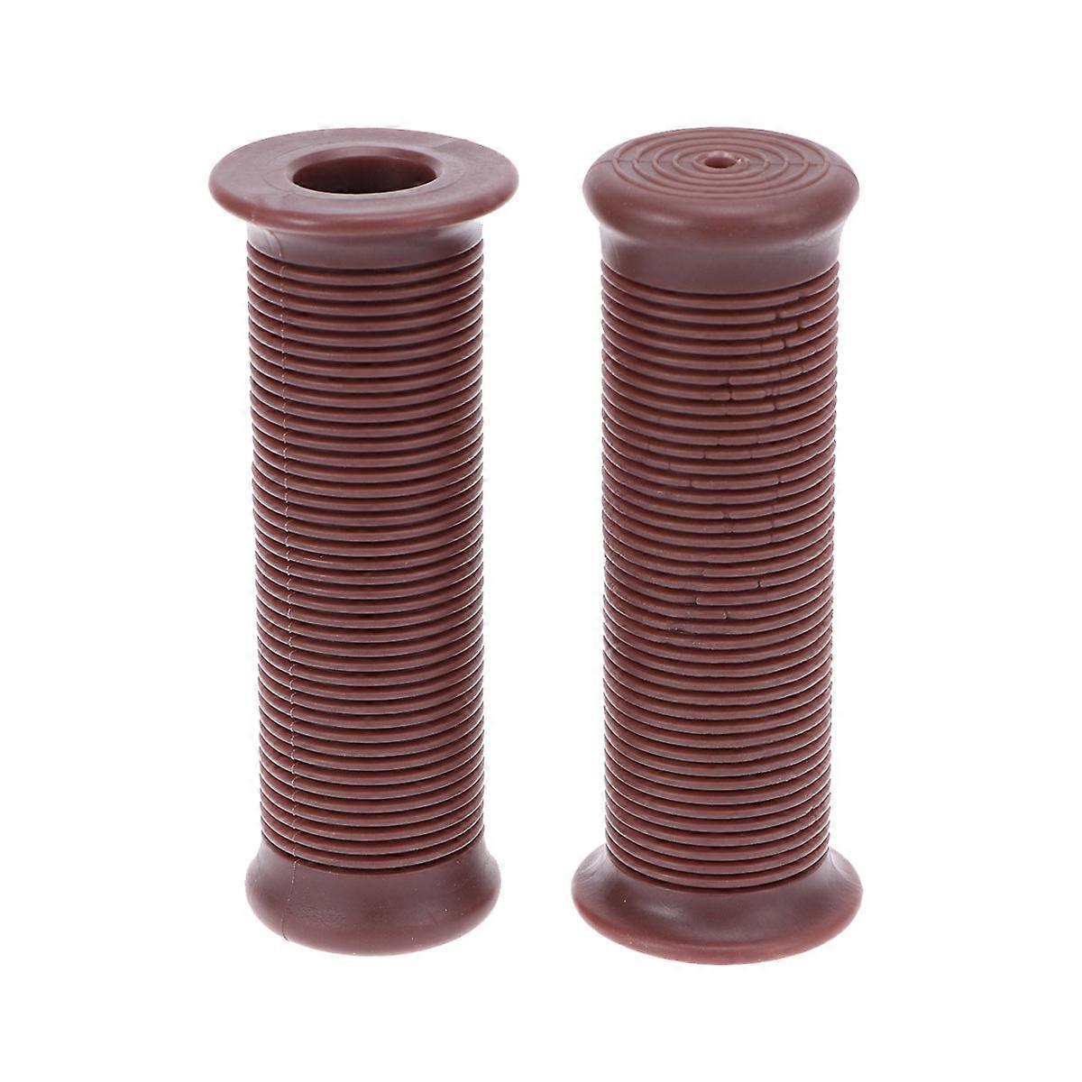 Tpu Handlebar Covers Motorcycle Grip 2Pairs Light Brown Non-Slip Design