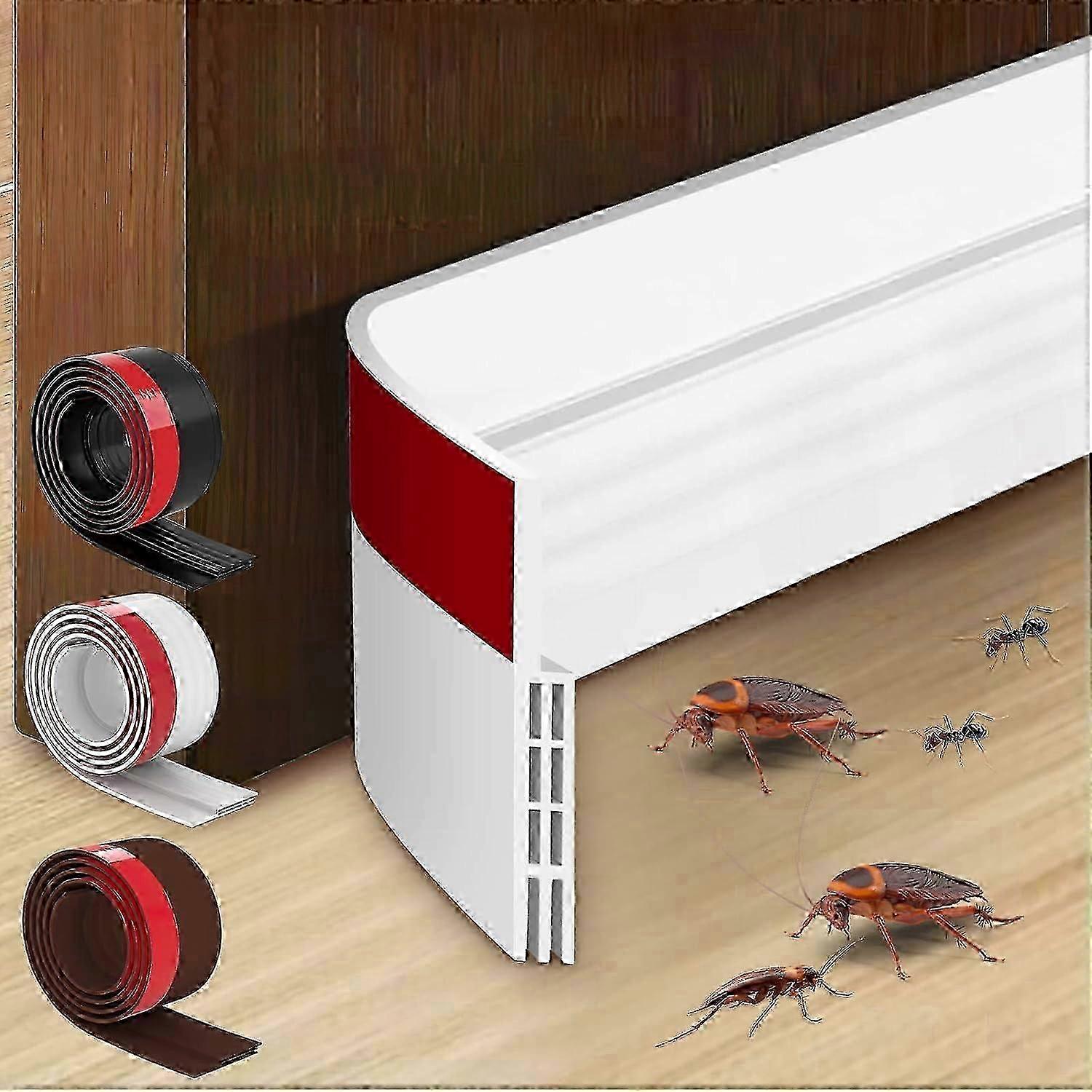 Door Draught Excluder - Strong Adhesive Bottom Seal Strip, Soundproof 1PC 26s