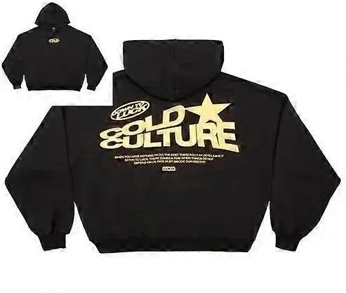 Moletom com capuz estampado com letras da moda para homens e mulheres, tamanho europeu