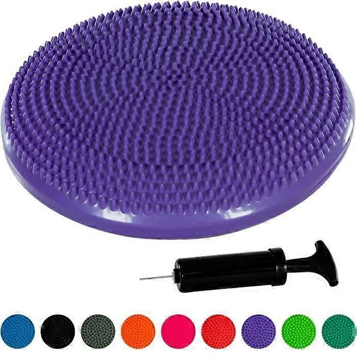 MOVIT Inflatable Balance and Seat Cushion - Purple - For Strengthening and Posture Exercises