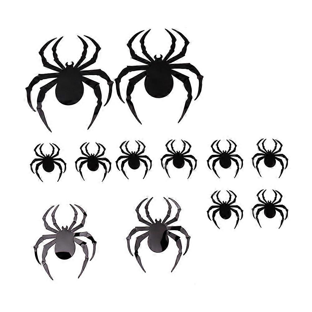 Halloween Spider Wall Decals Stickers for Home Decor 48Pcs Kit