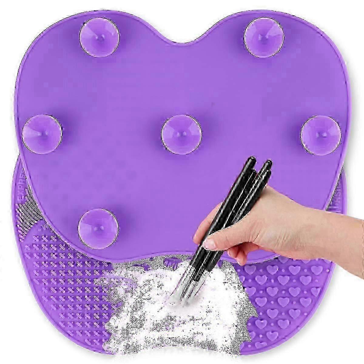 Silicone Makeup Brush Cleaner Mat with Suction Cup