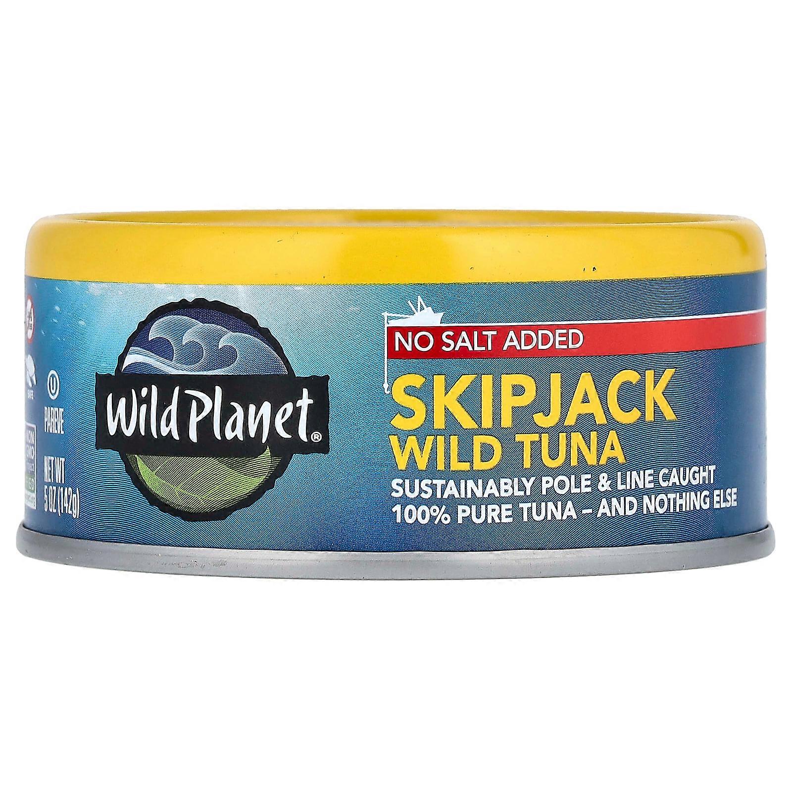 Skipjack Wild Tuna, No Salt Added, 5 oz (142 g)