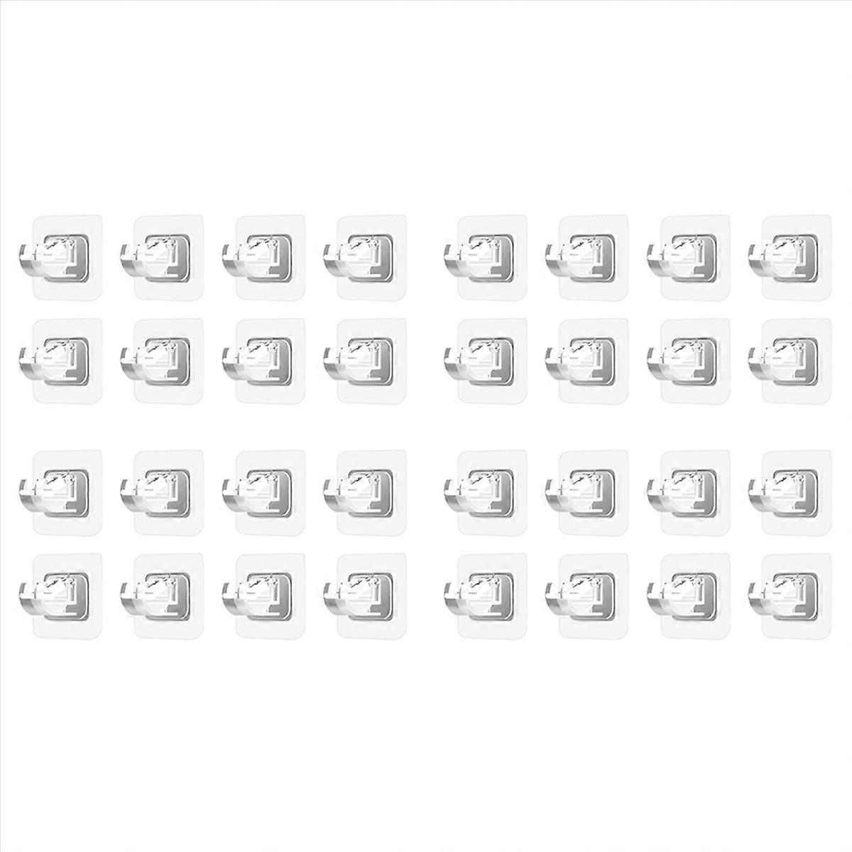 8PCS No Drill Curtain Rod Brackets Curtain Rod Holder Hooks for Home