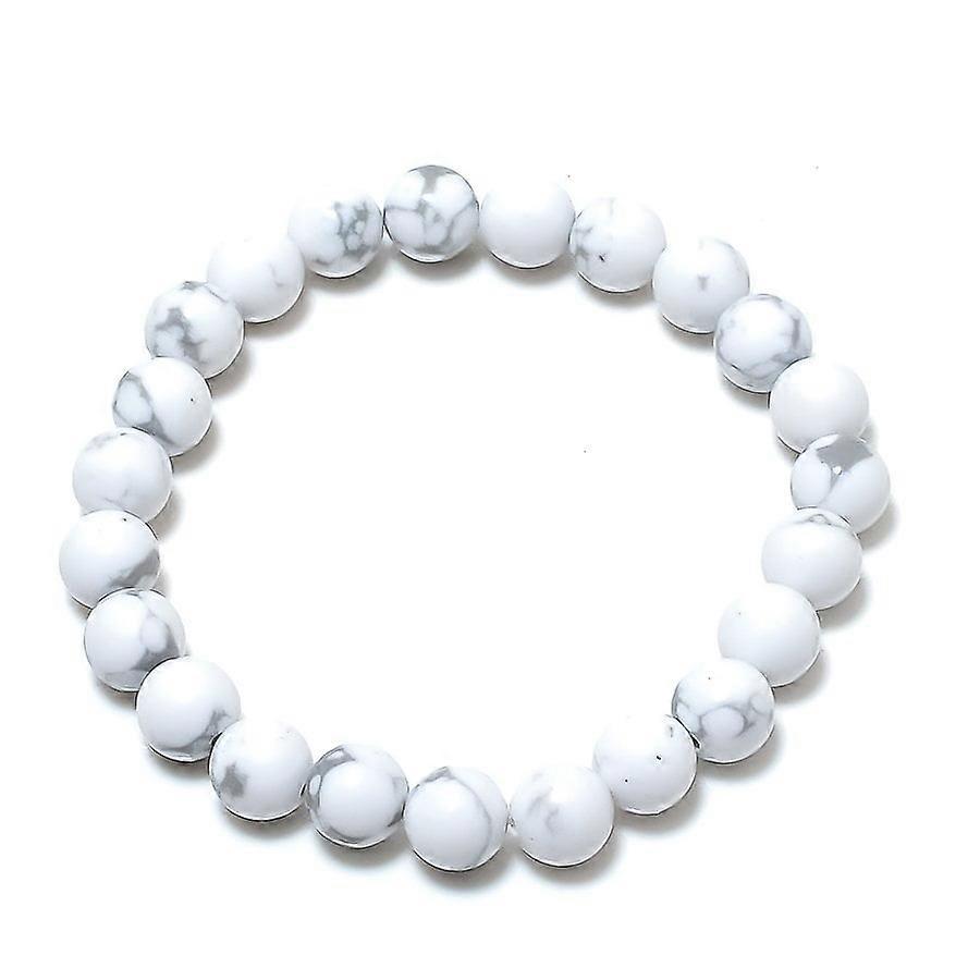 Natural Howlite Jasper Gemstone Handmade Cuff Adjustable