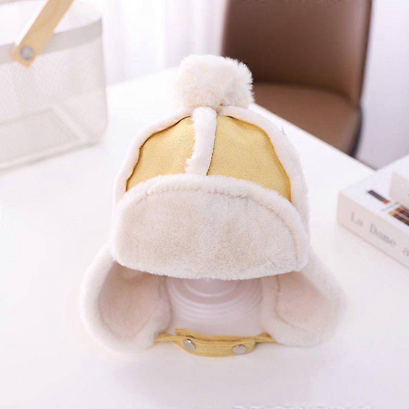 Kış Bebek Çocuk Örgü Şapka Çocuk Kızlar Rus Kadın Daha Kalın Sıcak Kapaklar 2-6 Yaş İçin Ushanka Şapka