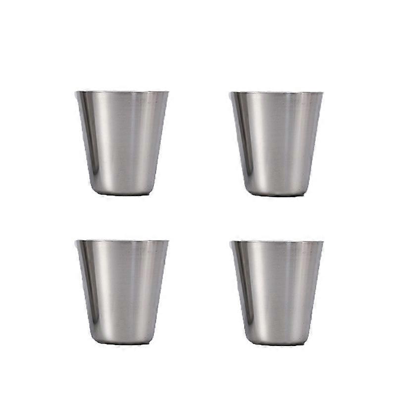 4-Piece Stainless Steel Beer Shot Glass Set