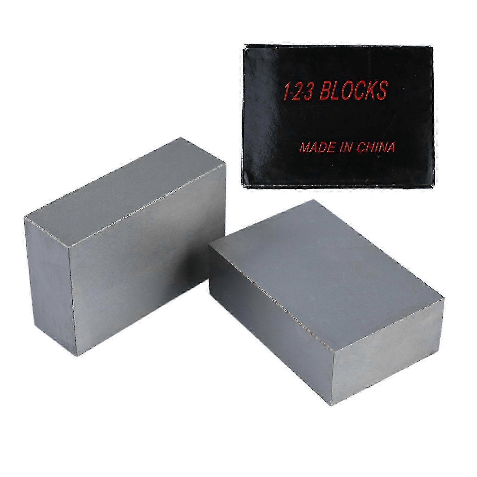 Compact 123 setups Blocks Ground Blocks Metal Blocks 2pcs for Machinists Offering Stable Accuracy in Various Application
