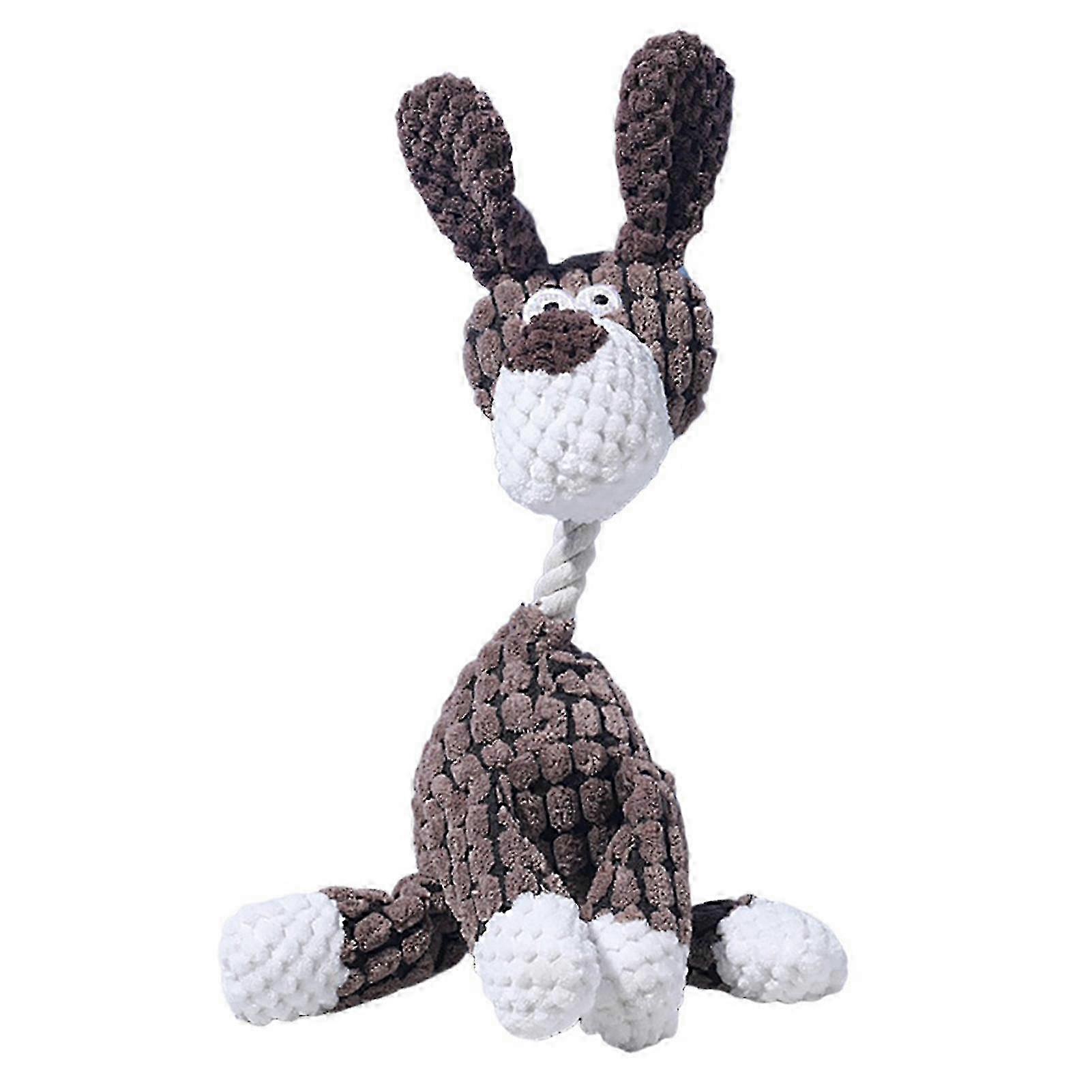 Whiskerspot Donkey Dog Toy, Squeaky Plush Dog Toy, Durable Calming Chew Toy for Teething, Interactive Dog Toys