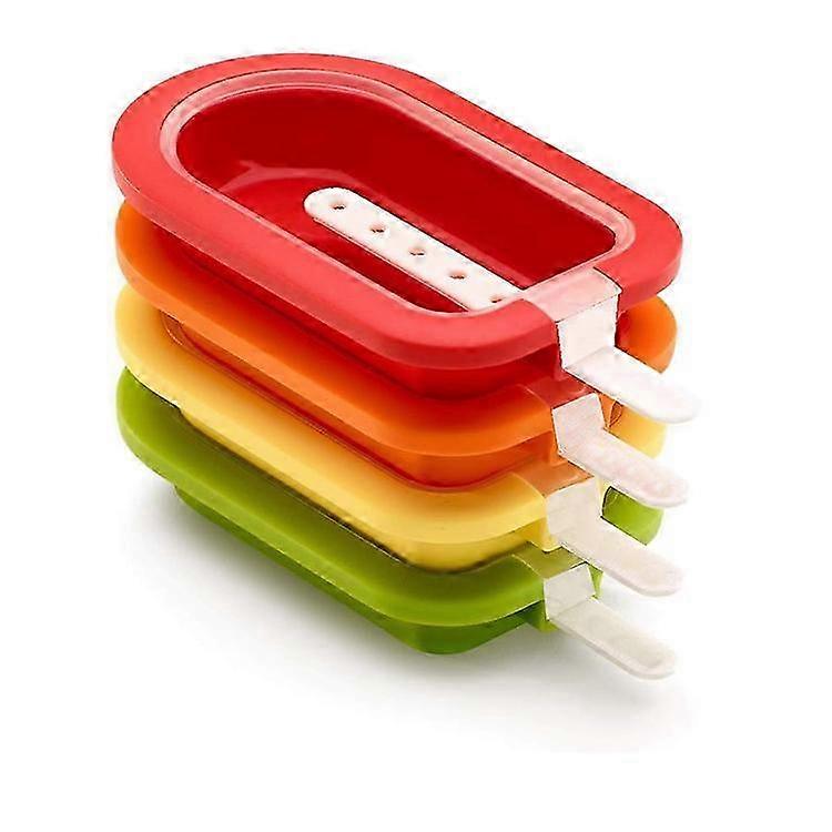Mini Stackable Ice Cream Molds Set Of 4 Assorted Color Silicone Ice Cream Molds Popsicle Maker