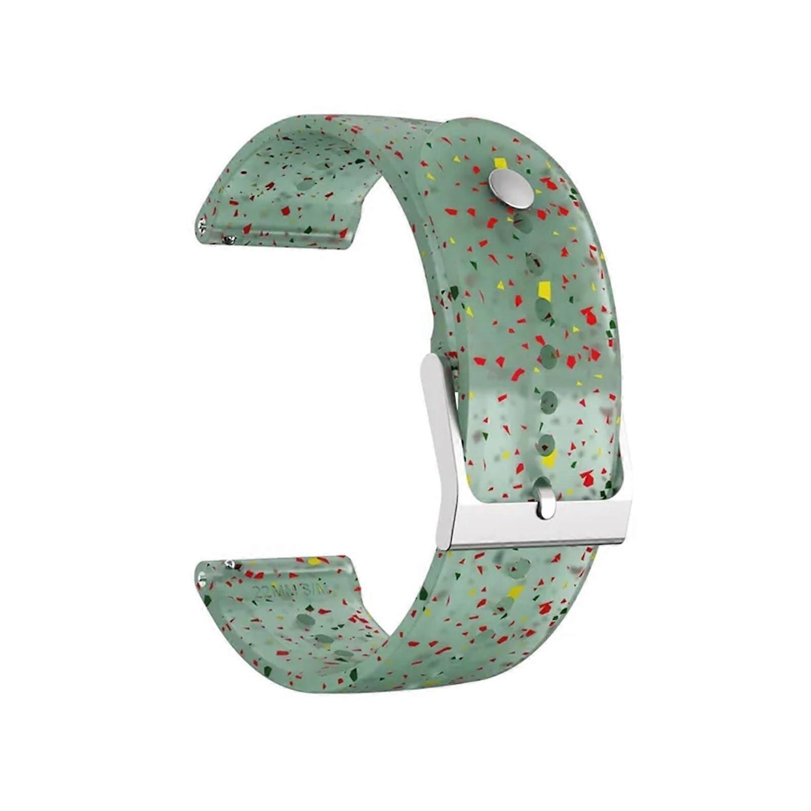 22mm Original Transparent Silicone Watch Band Compatible with 5 Peak Smartwatch and 9 Peak Bracelet Color Style 1 Polar Grit X Pro Size