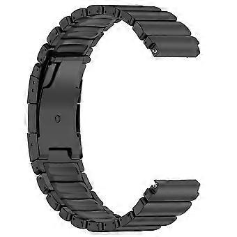 22mm Dual-Color Watch Band Compatible For Huawei Watch GT 6 / 5 Pro / 5 / 4 46mm / Samsung Galaxy Watch3 45mm Titanium Metal Silic