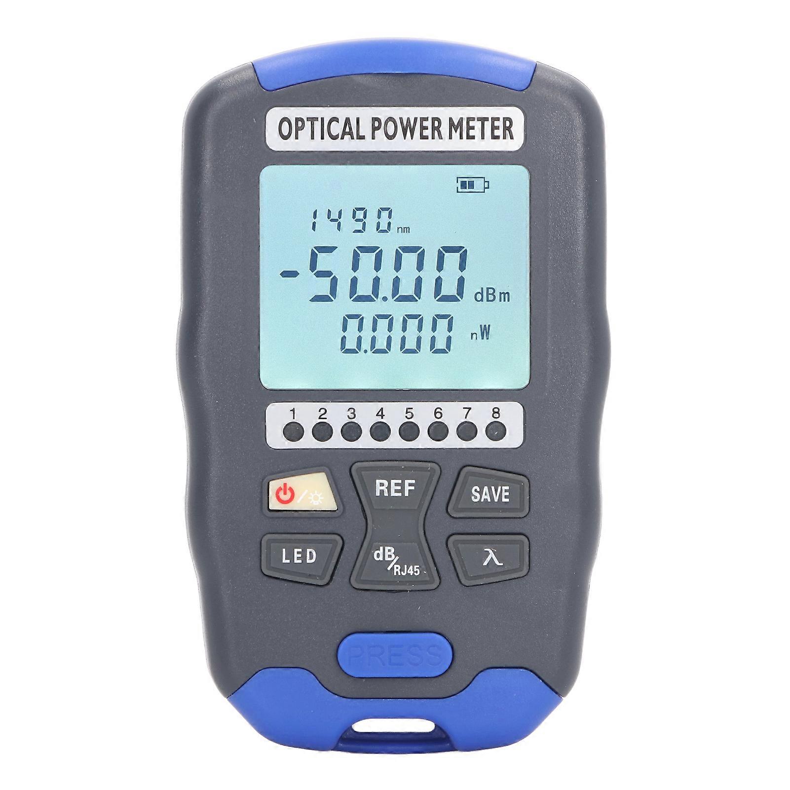 3 in 1 Optical Fiber Power Meter 850 to 1650nm LED Rechargeable Optical Power Meter ‑70 to +10dbm