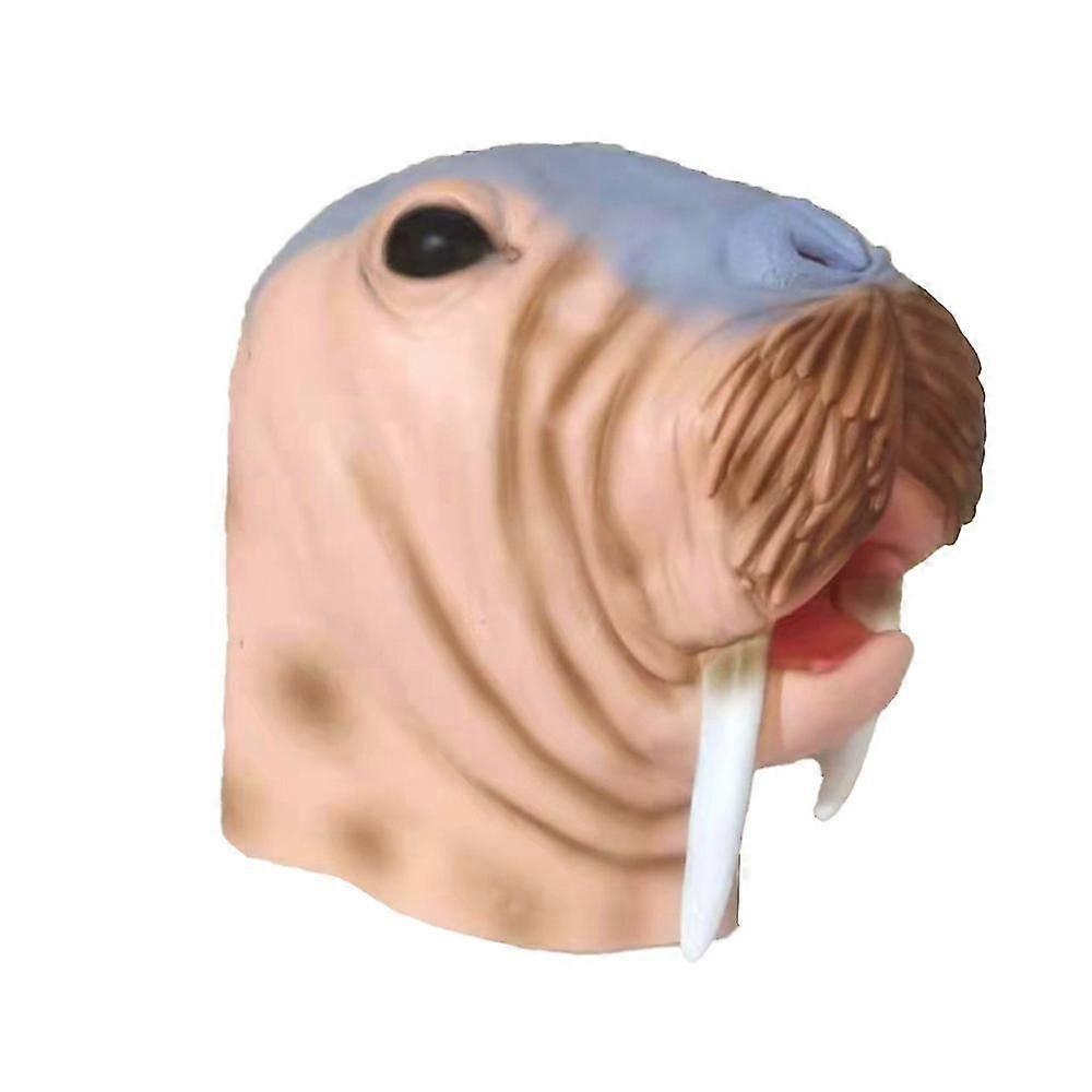 アシカレックスハロウィンデラックスマスクヘッドマスクラテックスアニマルマスクノベルティコスチュームQ