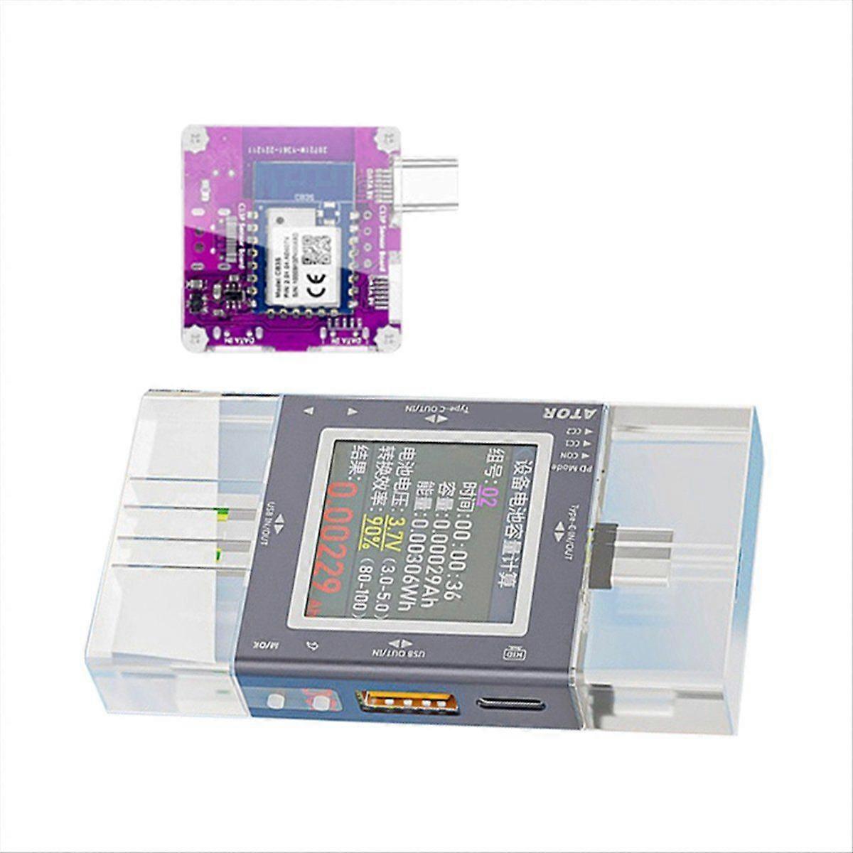 USB Tester Multi-Function Digital Display Voltage Current Monitor Power Meter PD3.0 Fast Charge wit