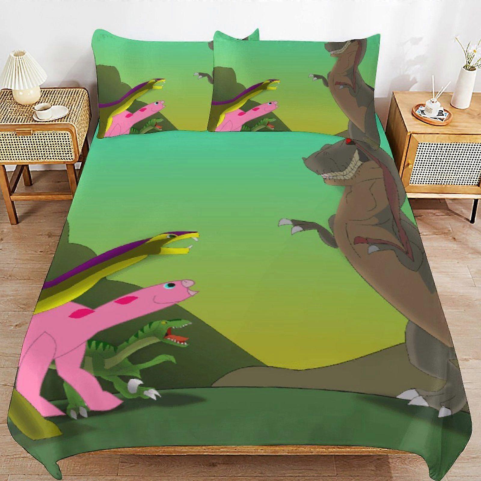 E204 Land Before Time Cozy Feel Quality Structure Light Touch Breathable Handling Duvet Cover Sets Rest Pack F204