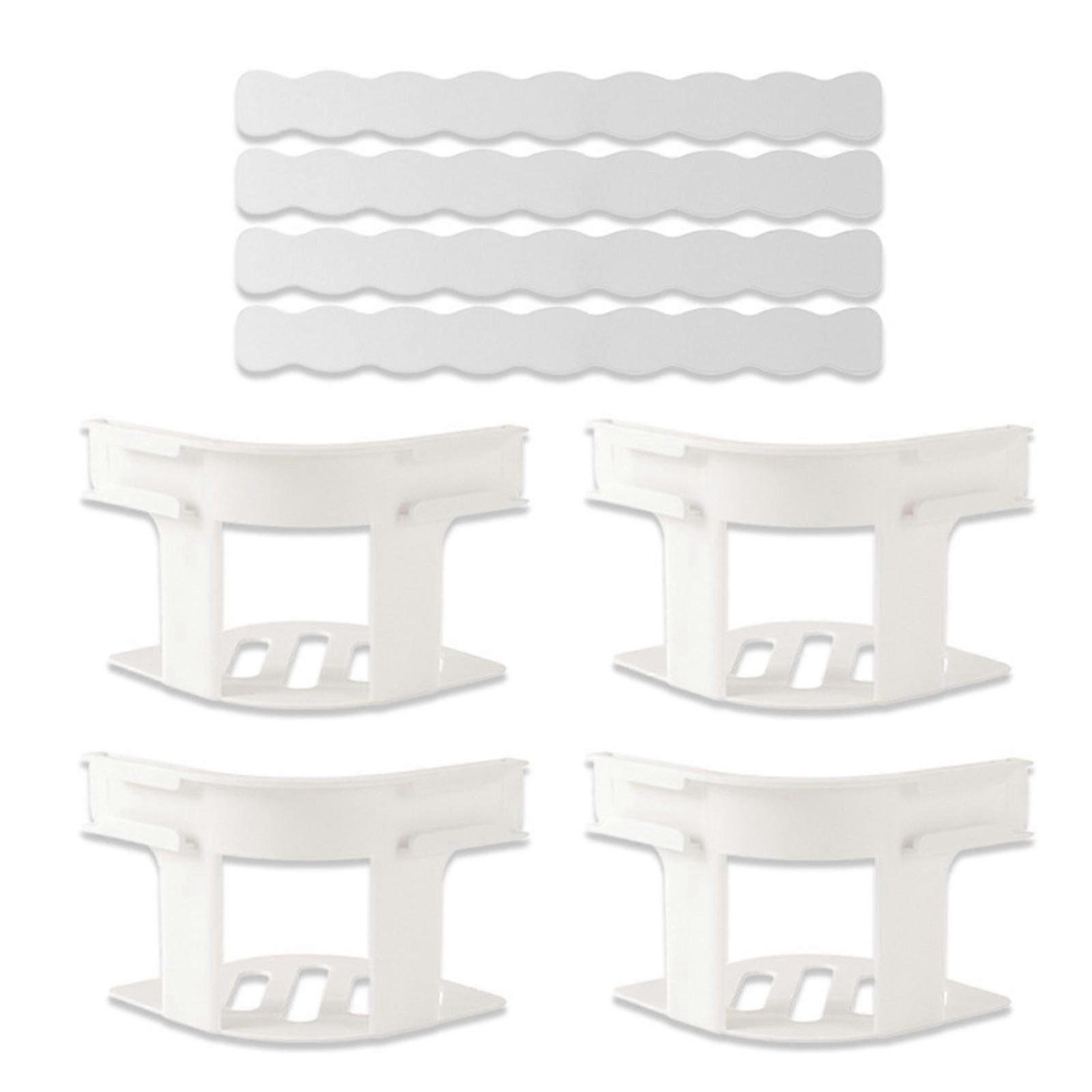 Polystyrene Secret Sheet Possessors Keep Bed Canopies Stable for Large and Additional Large Mattresses 4 Pack Gray  White