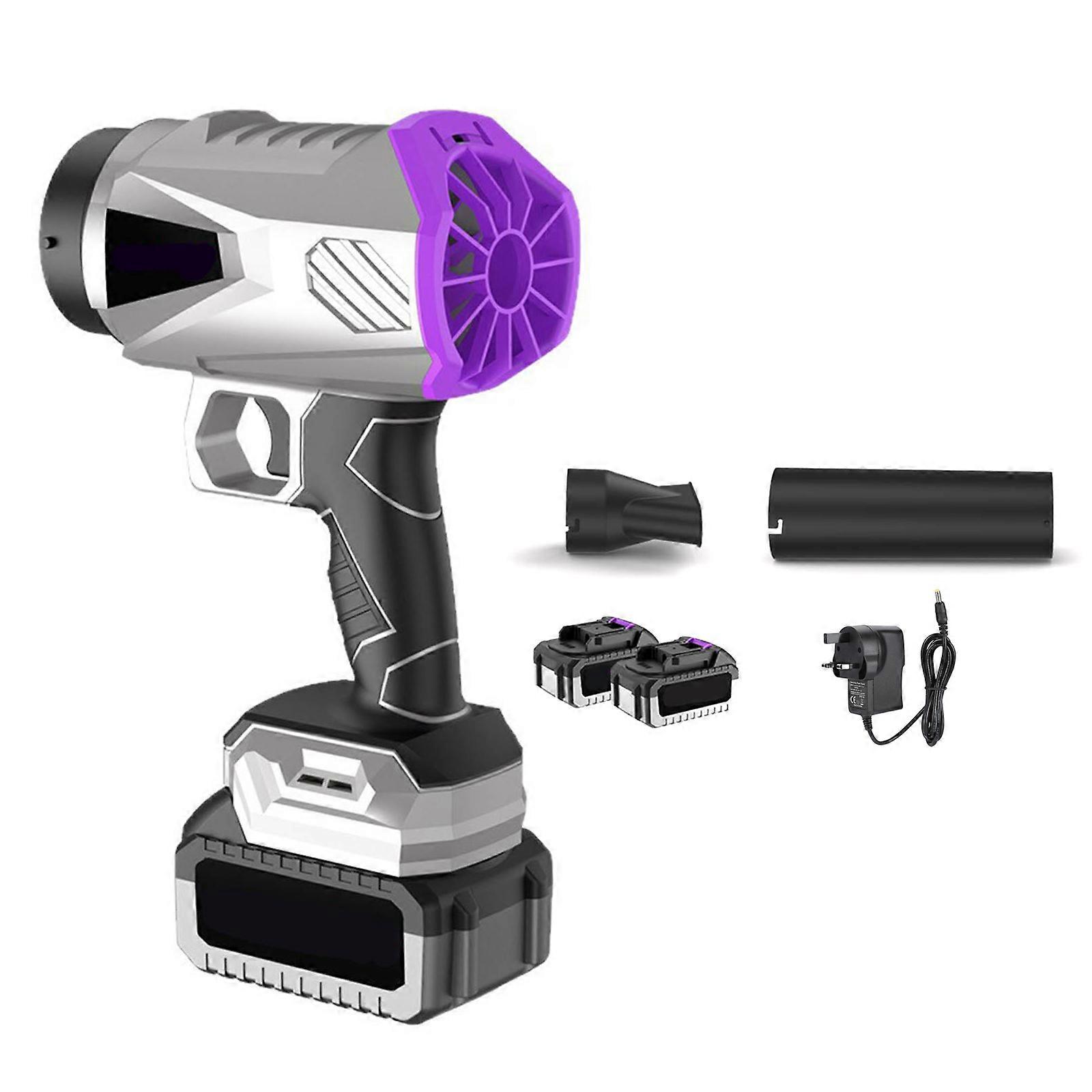 Low Noise Rechargeable Leaf Blower for Home Garden and Workshop Maintenance Ergonomic Grip Variable Speed Control Multicolor