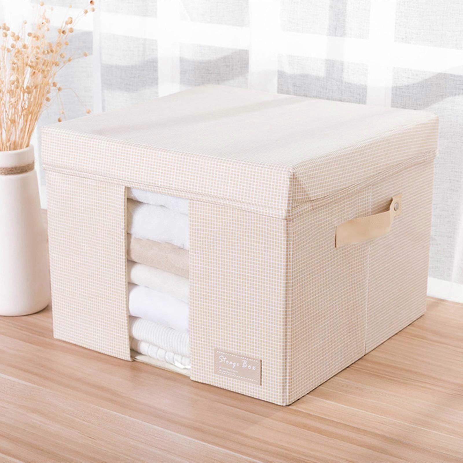 Foldable Storage Box Large-capacity Rectangular Organization Linen Fabric