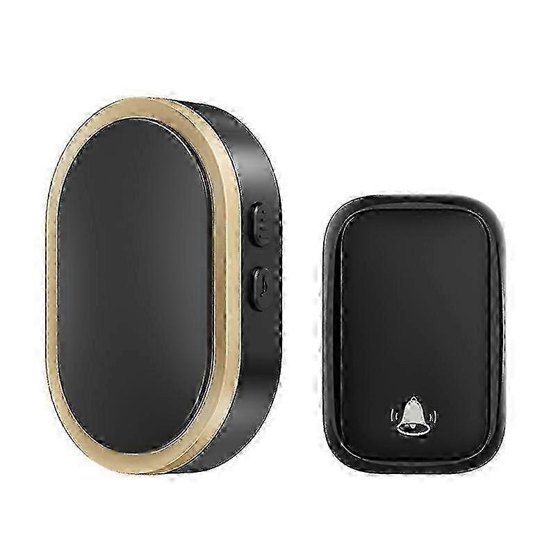 جرس باب لاسلكي CACAZI FA99 ذاتي التشغيل مع جهاز تحكم عن بعد منزلي ومجموعة جهاز استقبال