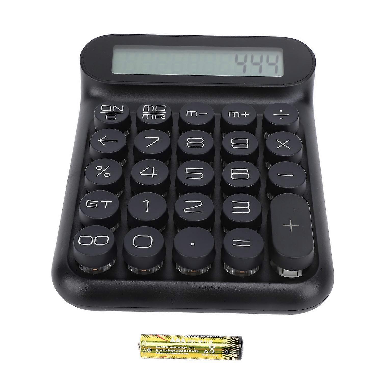 Mechanical Switch Calculator LCD Display 24 Keys Automatic Sleep Desktop Calculators for Business Of