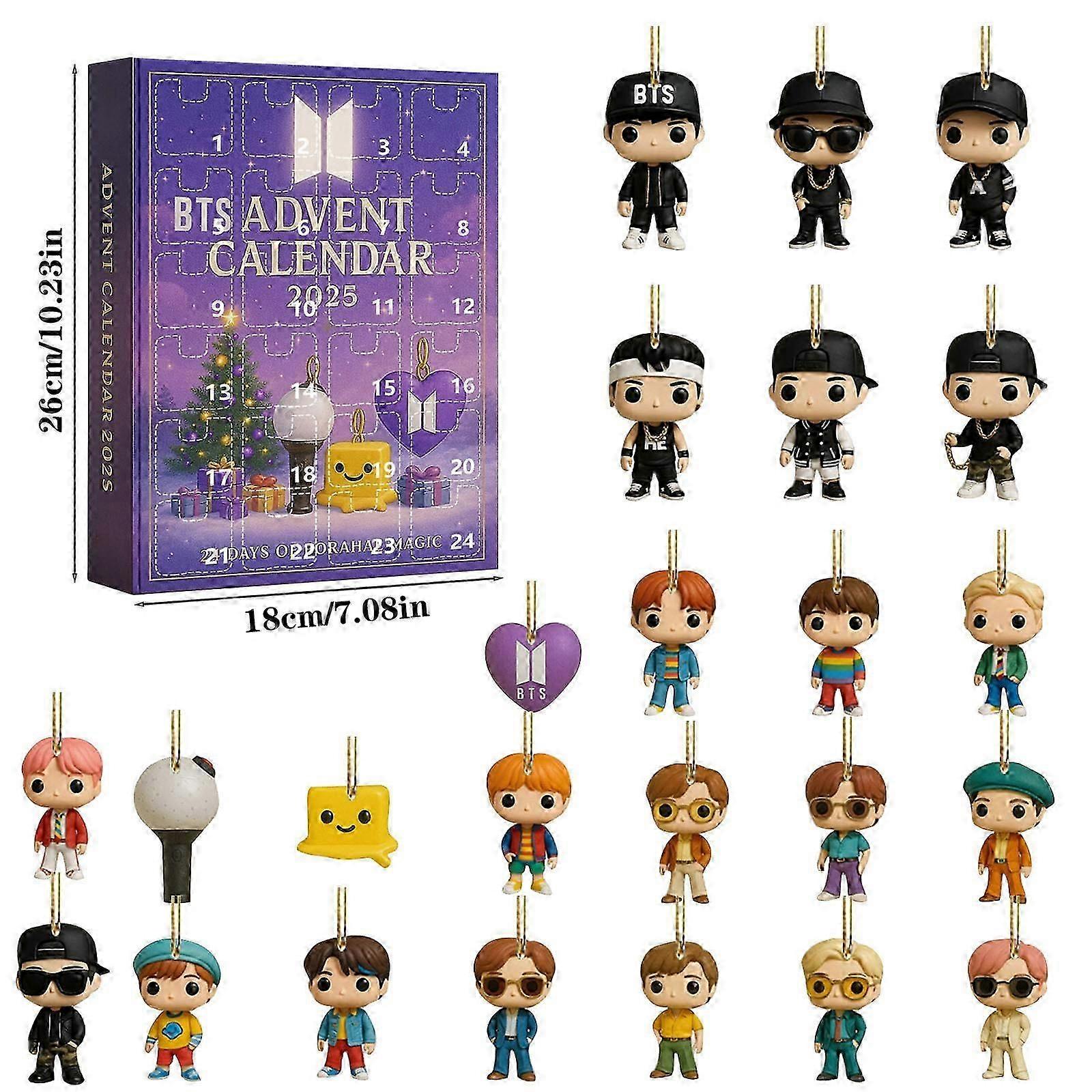Bts Adventný kalendár Blind Box Vianočný darček - DX