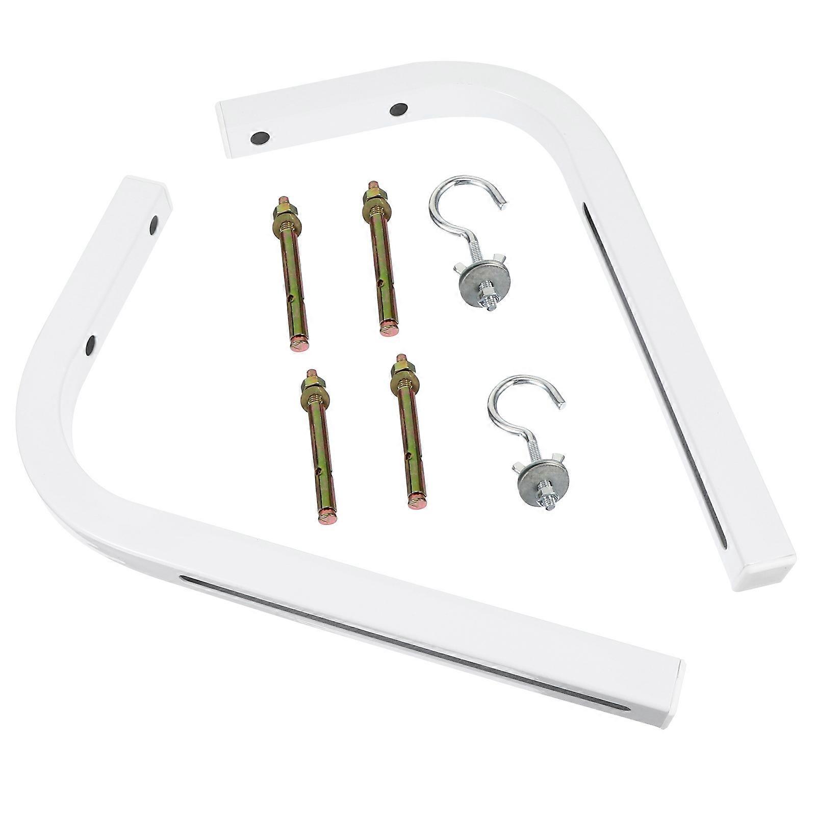 Projector Screen Hanging Wall Bracket Universal Wall Mounting Projector Screen Support Classroom Teaching 10.8×6.3×0.8in 2Pcs