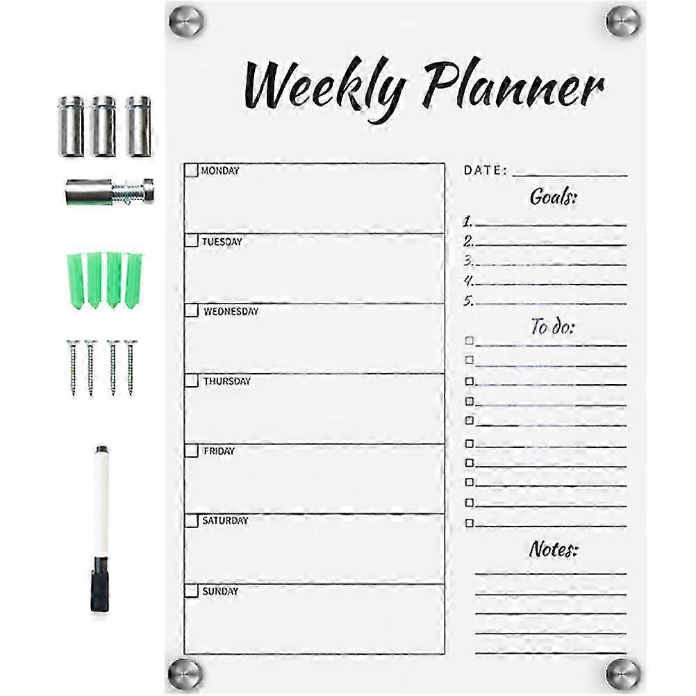 1 Set of Transparent Whiteboard Simple Handwritten Message Board Wall Whiteboard