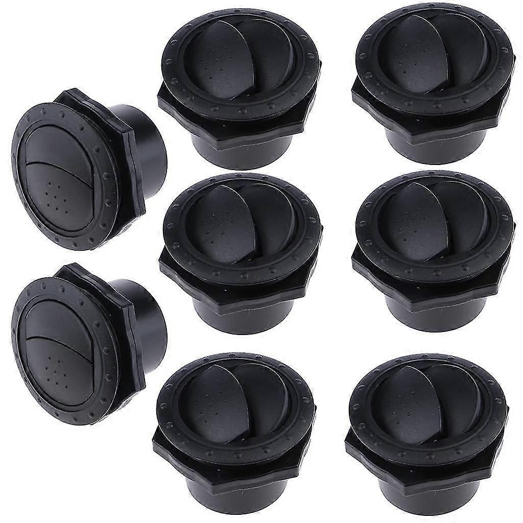 Car universal black side air outlet vent 8x