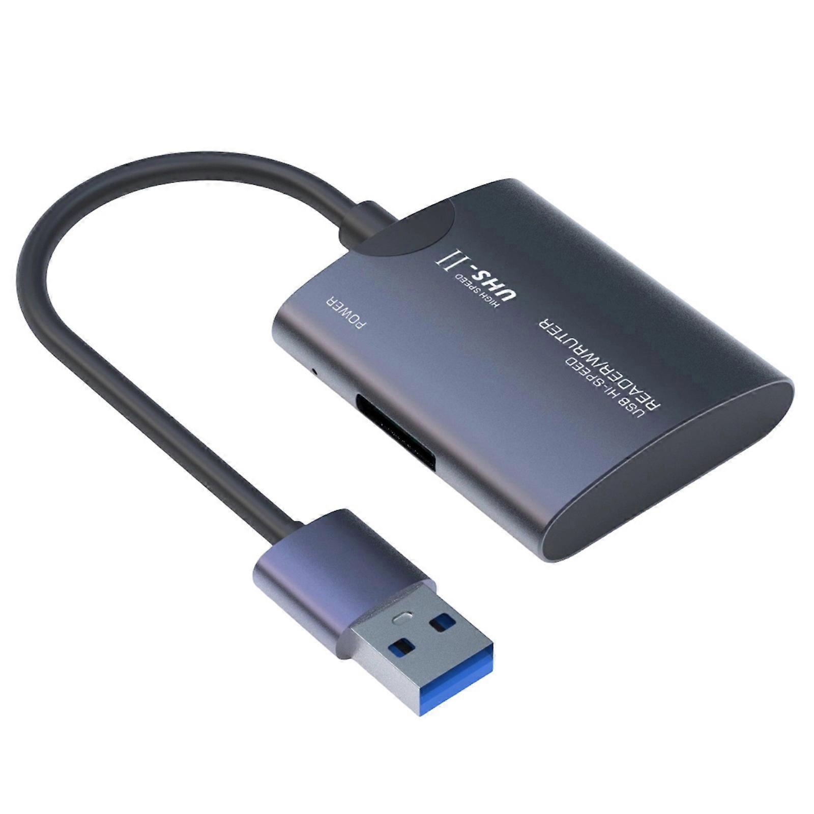 USB C Card Reader with Double Slot for TF and Cards 480Mbps Fast Data Transfer Plugs and Play Aluminum Alloy Housing Portable Multicolor