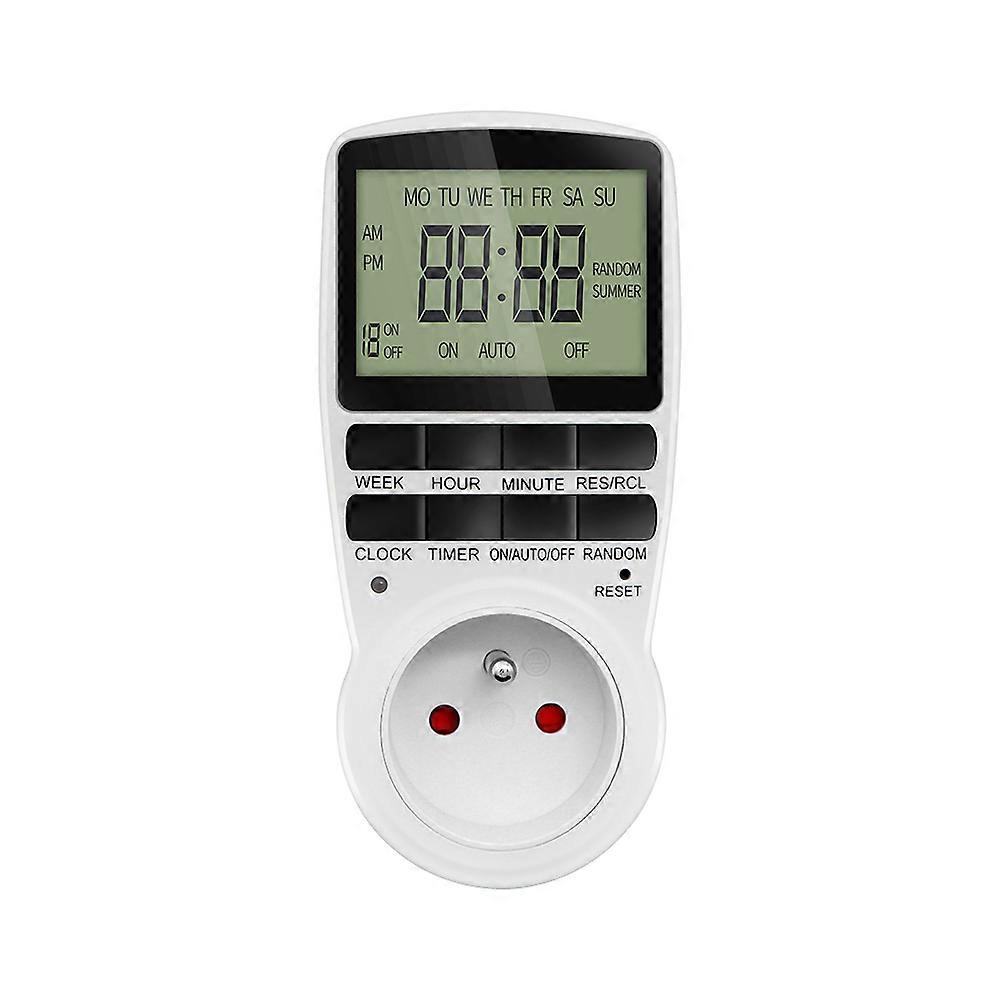Digital Timer Switch Electronic 12/24 Hour Programmable Timing Socket Kitchen Appliance Time Control EU UK US AU FR Plug Outlet