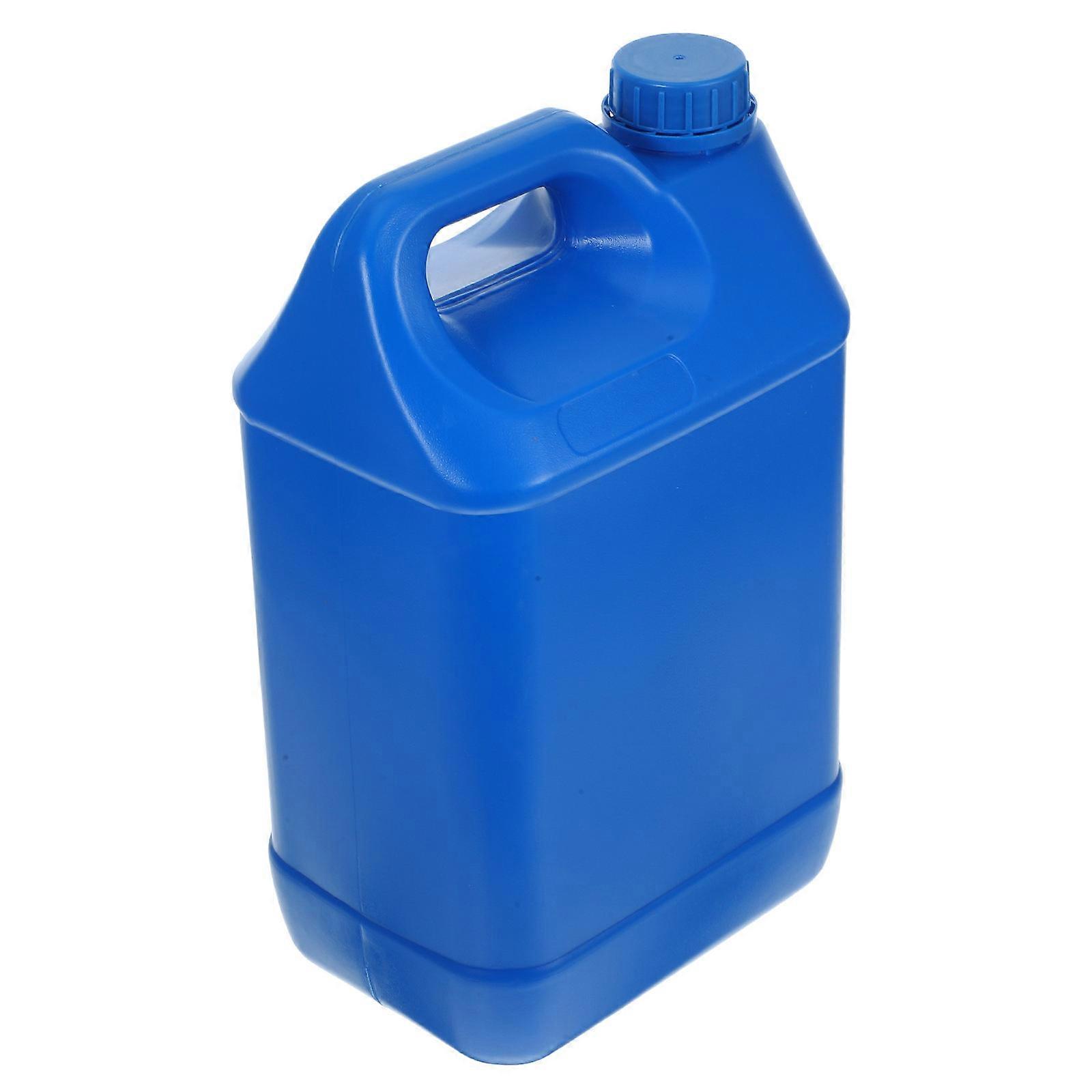 Blue HDPE Sealing Liquid Container for Storage Use Durable NonDeformable Bottle with Lid 5L